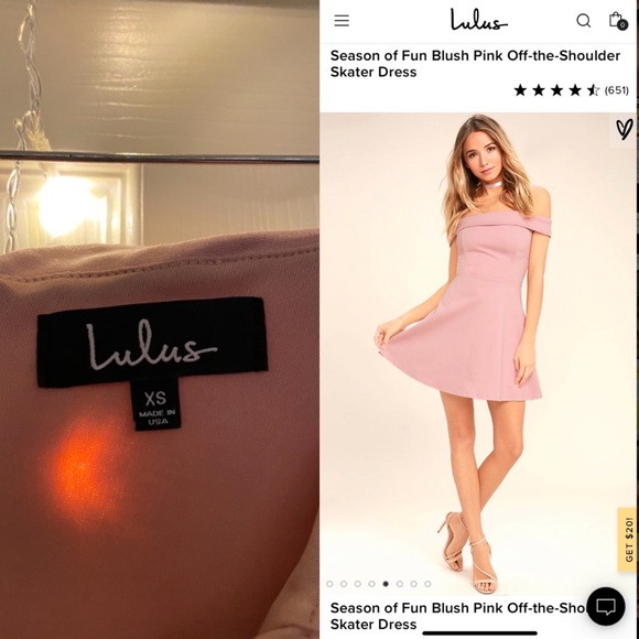 Off-the-Shoulder Skater Dress - Picture 2 of 2